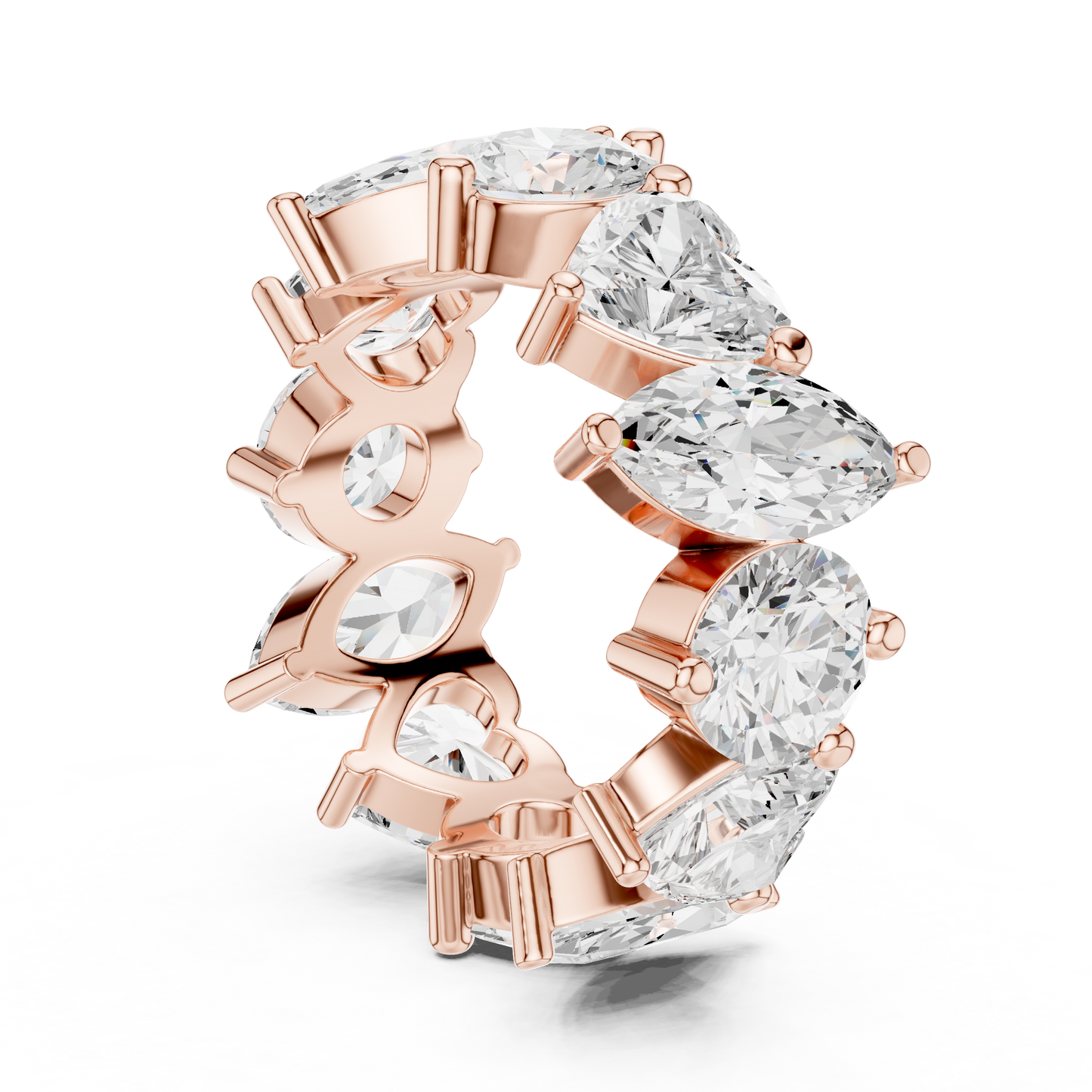 Mixed Shape Lab Grown Diamond Eternity Ring