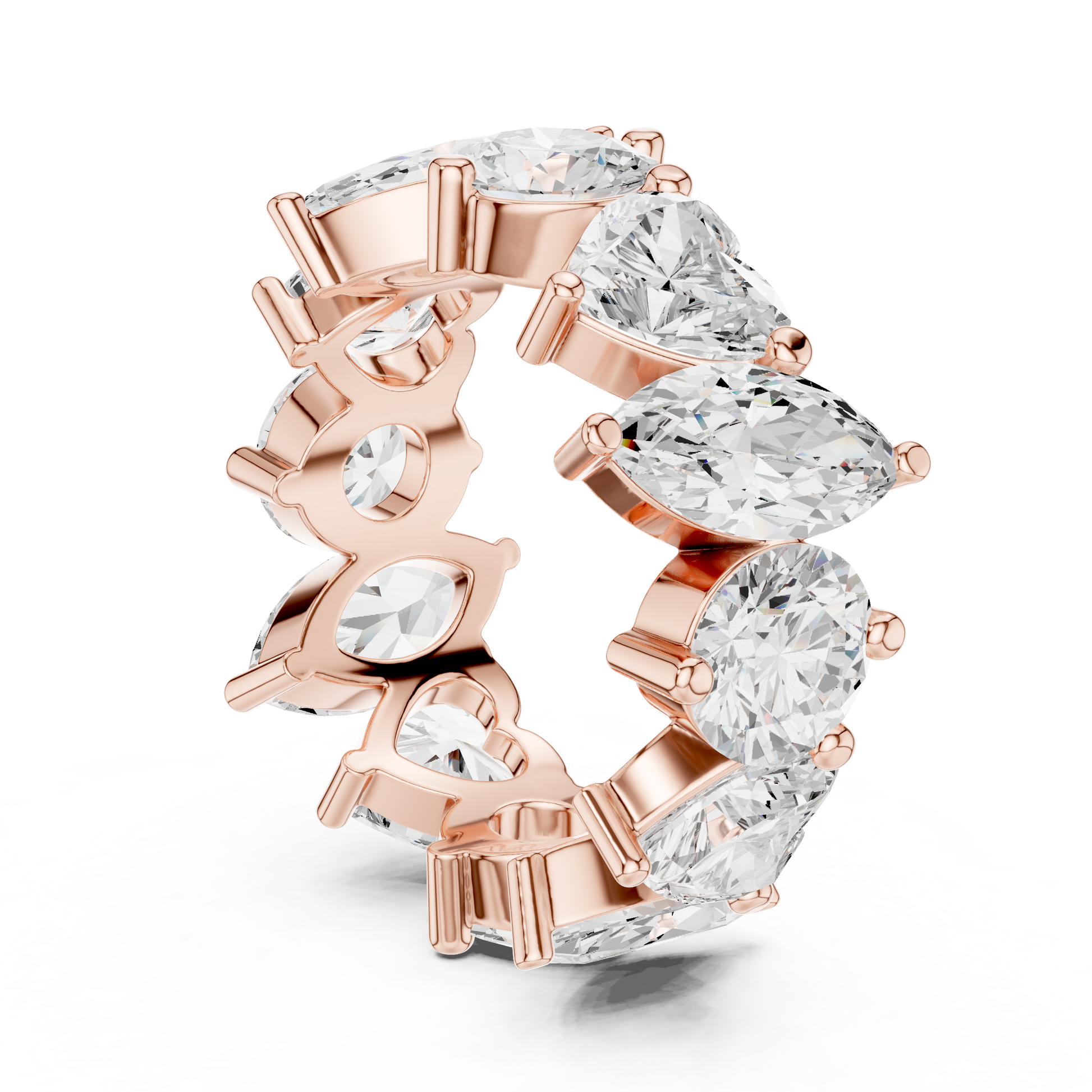 Mixed Shape Lab Grown Diamond Eternity Ring