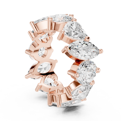 Mixed Shape Lab Grown Diamond Eternity Ring