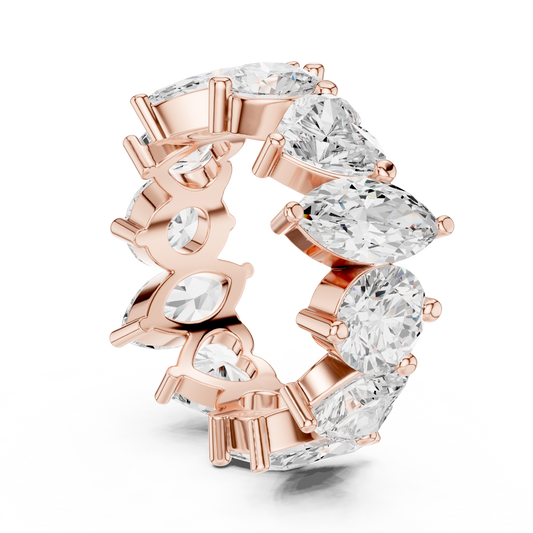Mixed Shape Lab Grown Diamond Eternity Ring