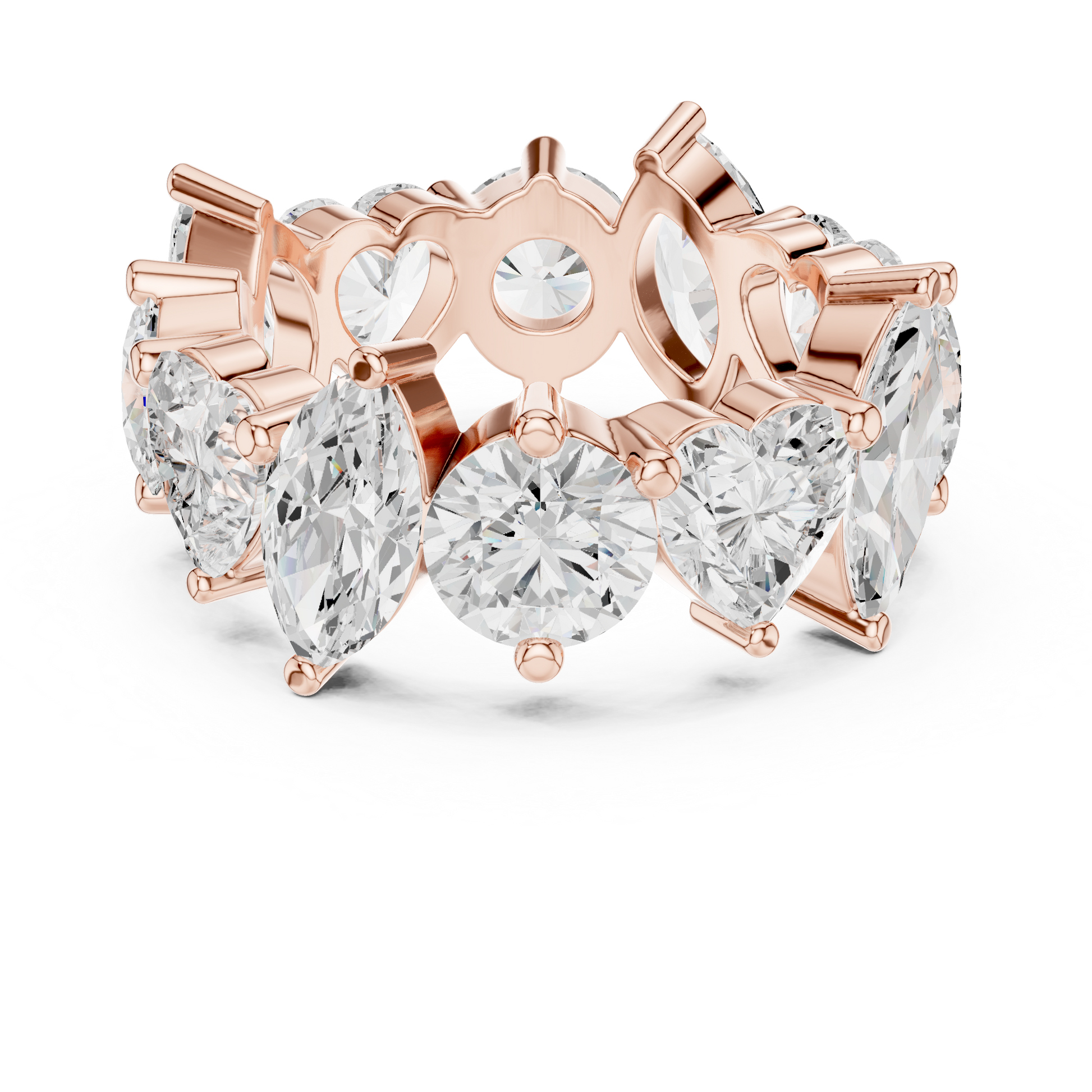 Mixed Shape Lab Grown Diamond Eternity Ring