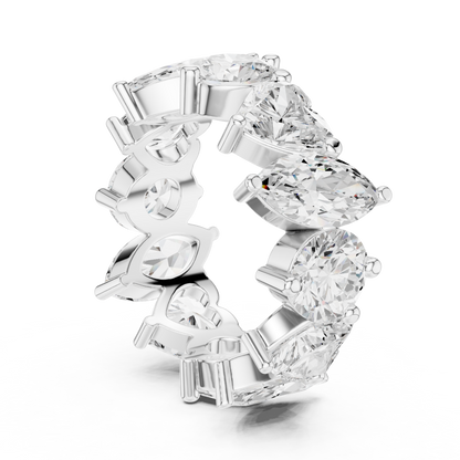 Mixed Shape Lab Grown Diamond Eternity Ring
