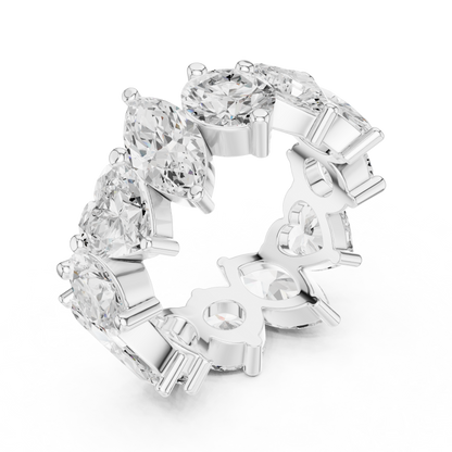 Mixed Shape Lab Grown Diamond Eternity Ring