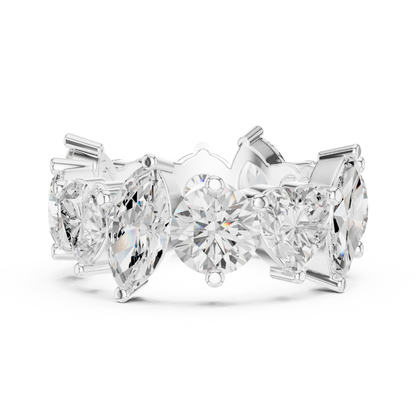Mixed Shape Lab Grown Diamond Eternity Ring