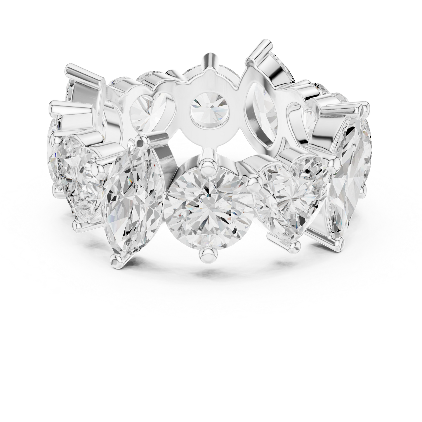 Mixed Shape Lab Grown Diamond Eternity Ring