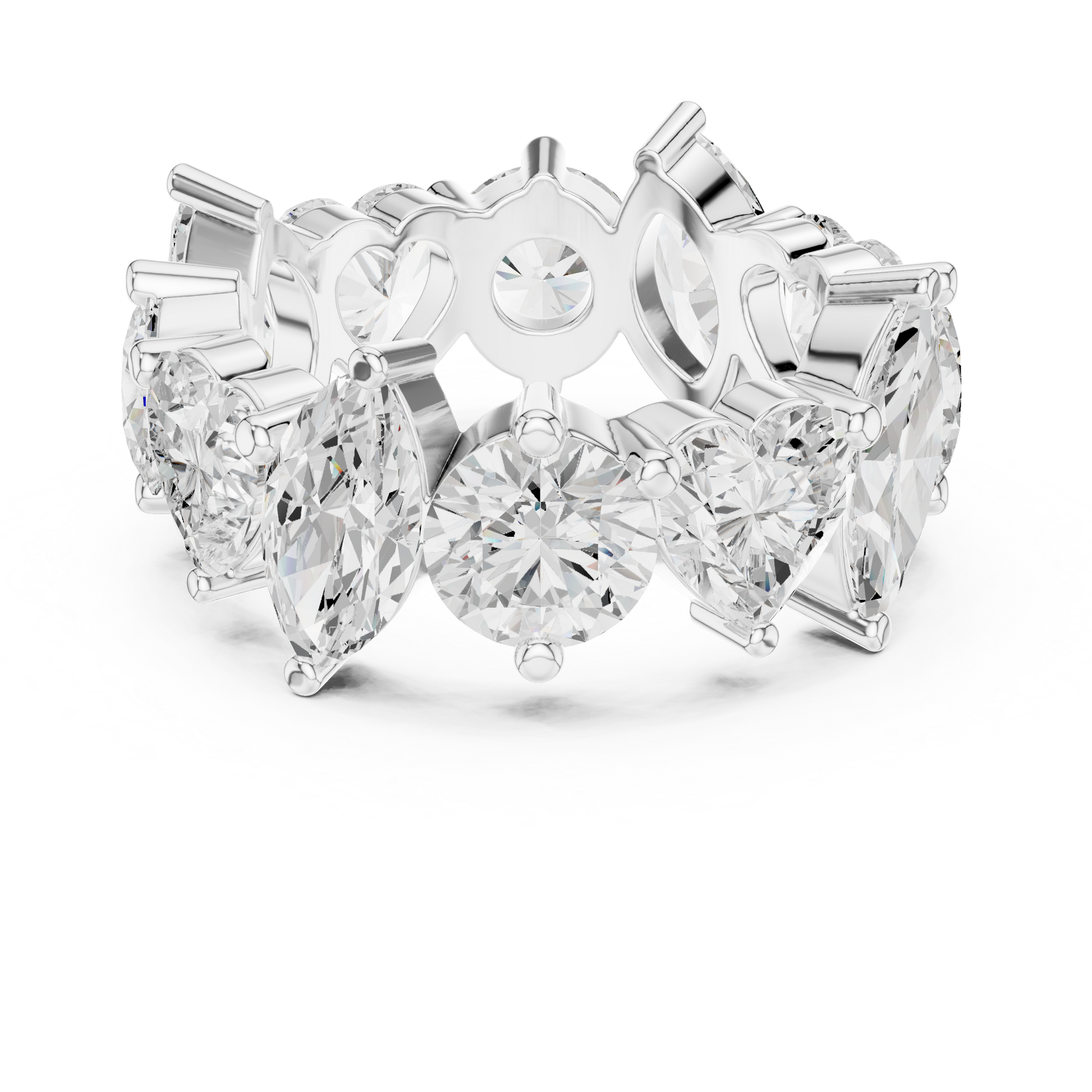 Mixed Shape Lab Grown Diamond Eternity Ring