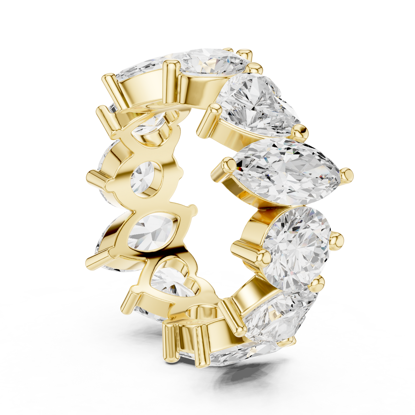 Mixed Shape Lab Grown Diamond Eternity Ring