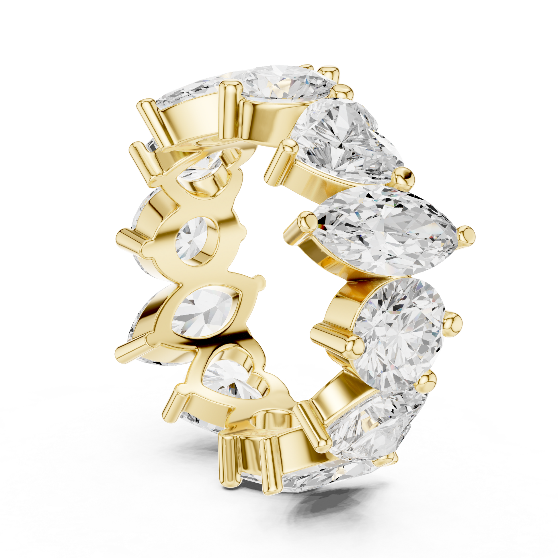 Mixed Shape Lab Grown Diamond Eternity Ring