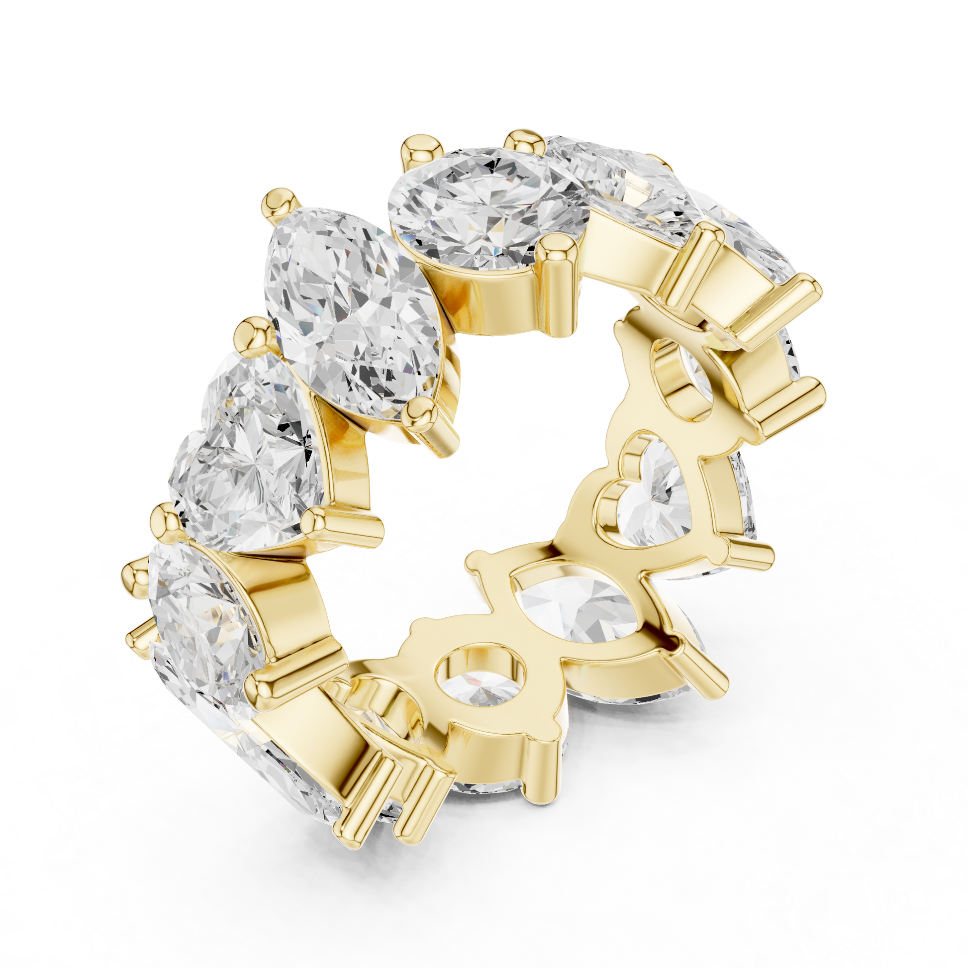 Mixed Shape Lab Grown Diamond Eternity Ring