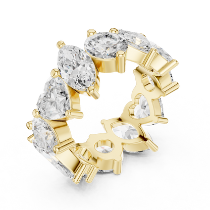 Mixed Shape Lab Grown Diamond Eternity Ring