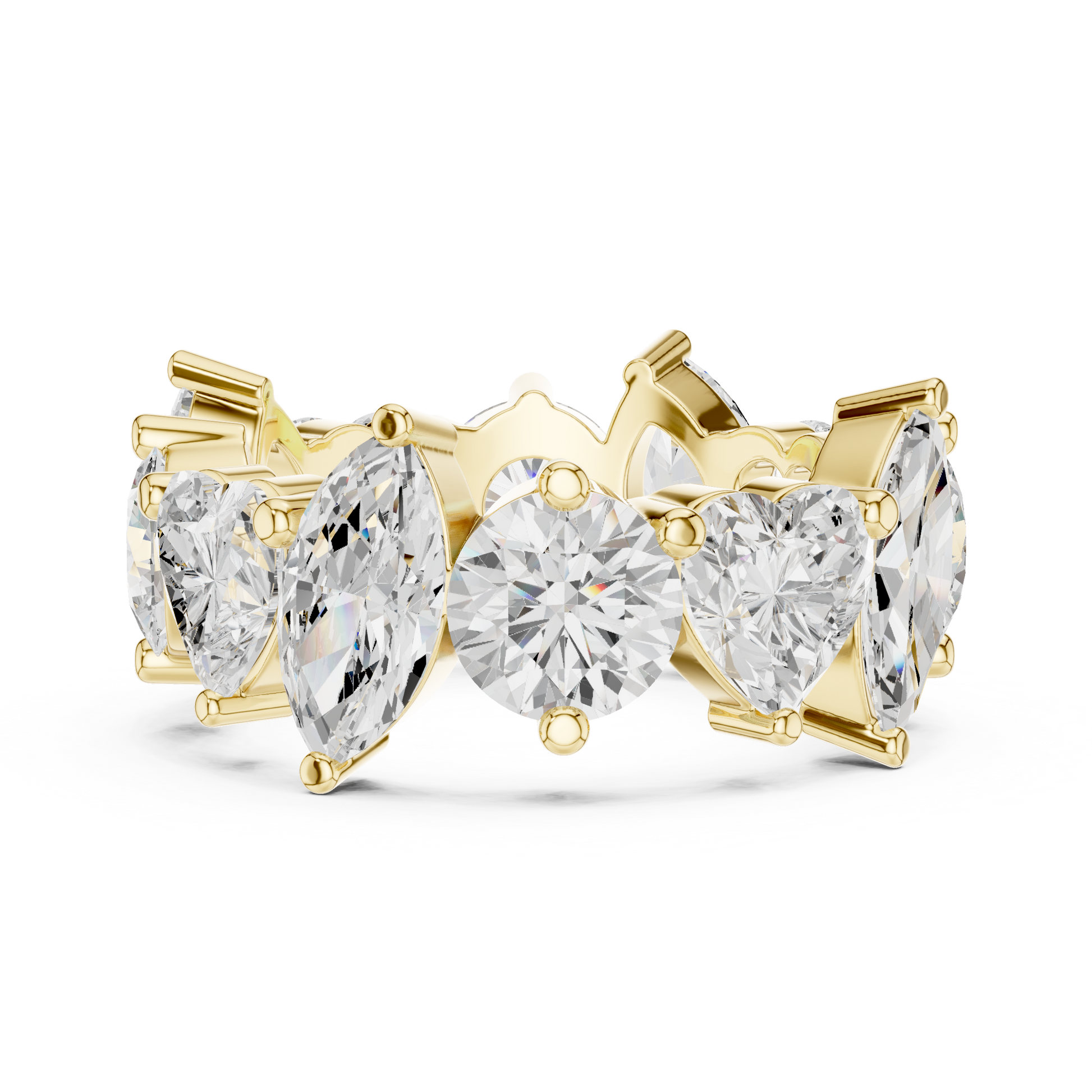 Mixed Shape Lab Grown Diamond Eternity Ring