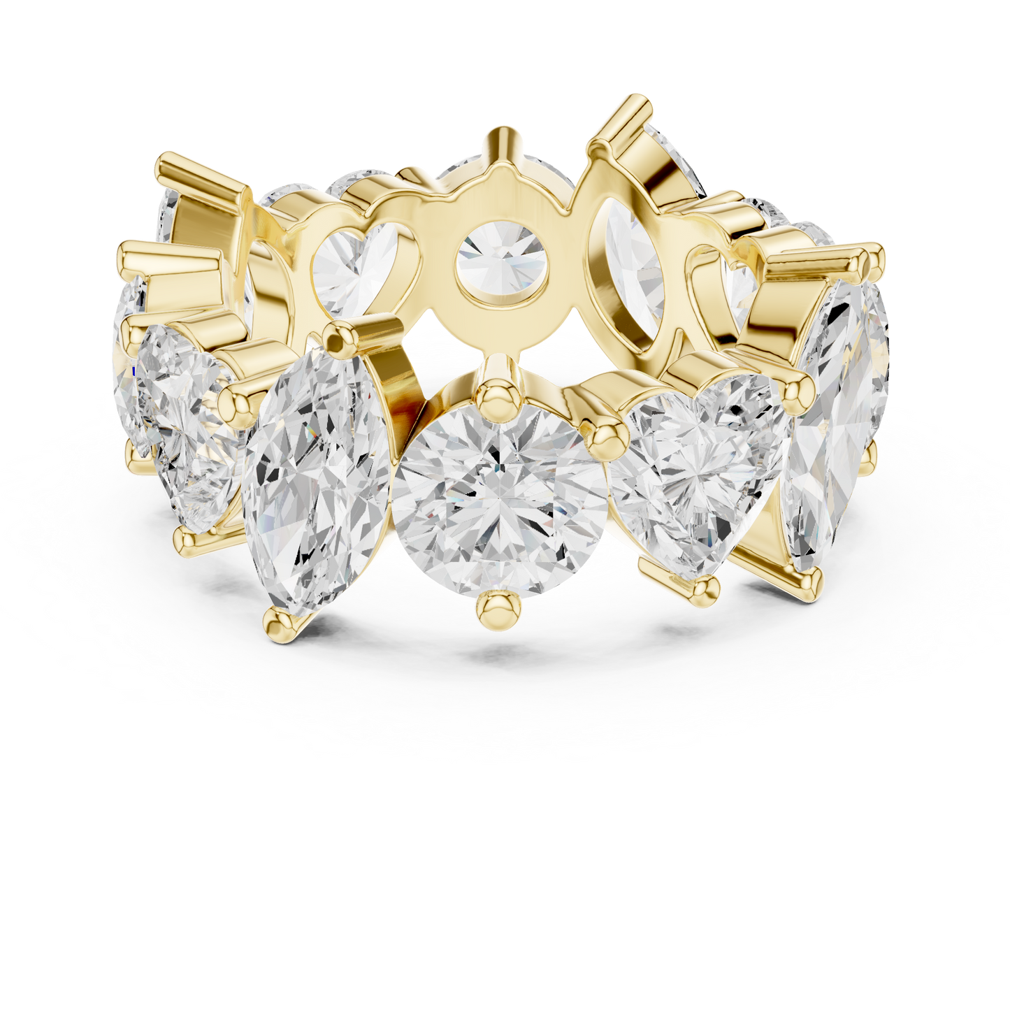 Mixed Shape Lab Grown Diamond Eternity Ring