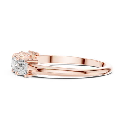 Mixed Shape Lab Grown Diamond Three Stone Ring