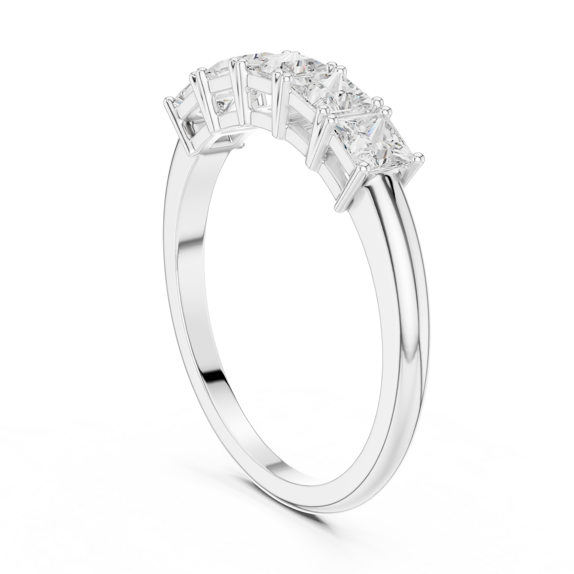 Mixed Shape Lab Grown Diamond Three Stone Ring
