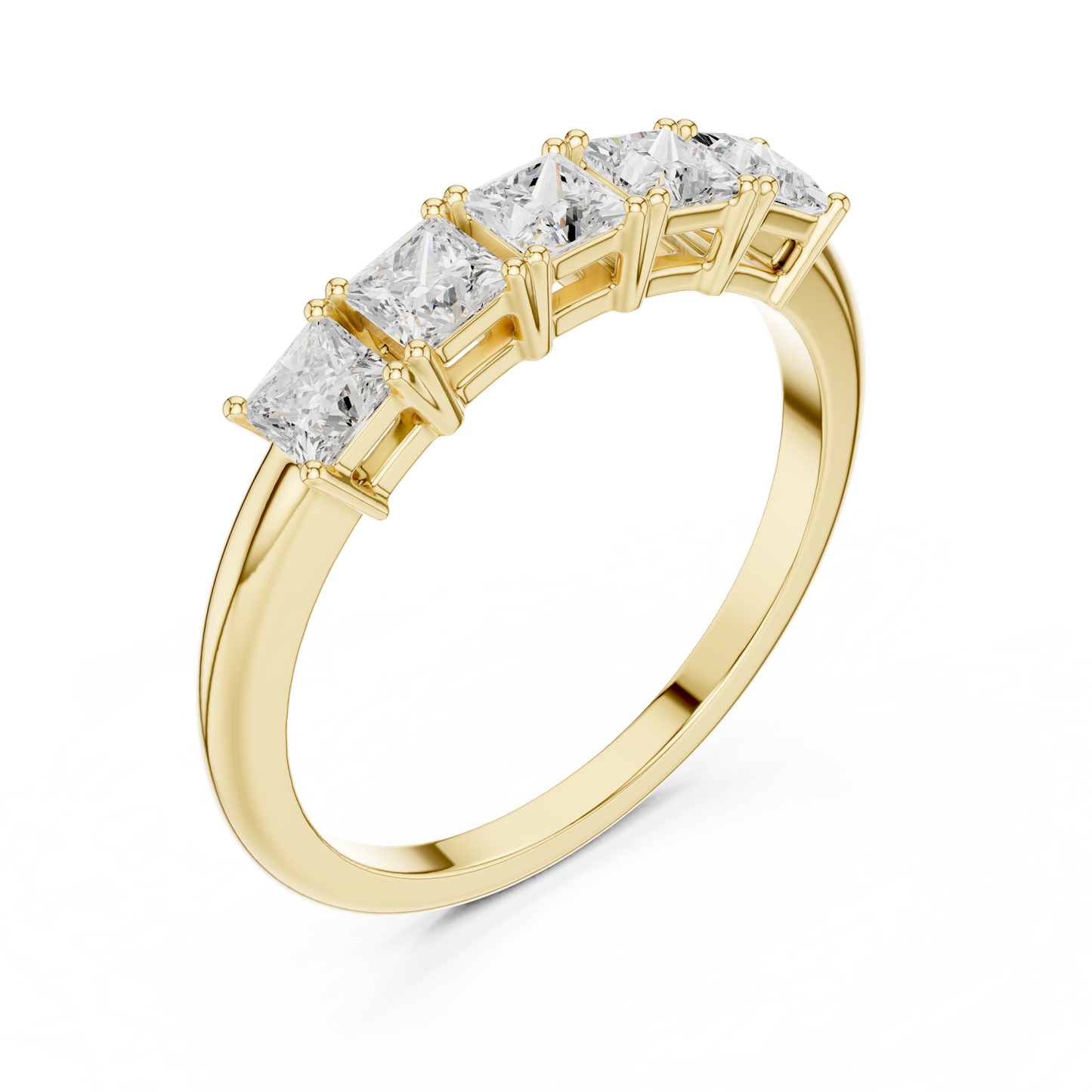 Mixed Shape Lab Grown Diamond Three Stone Ring