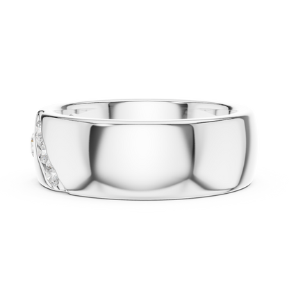 Round Side Stone Lab Grown Diamond Ring