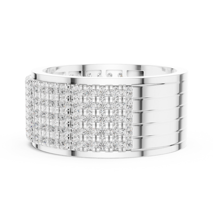Round Pave Lab Grown Diamond Ring