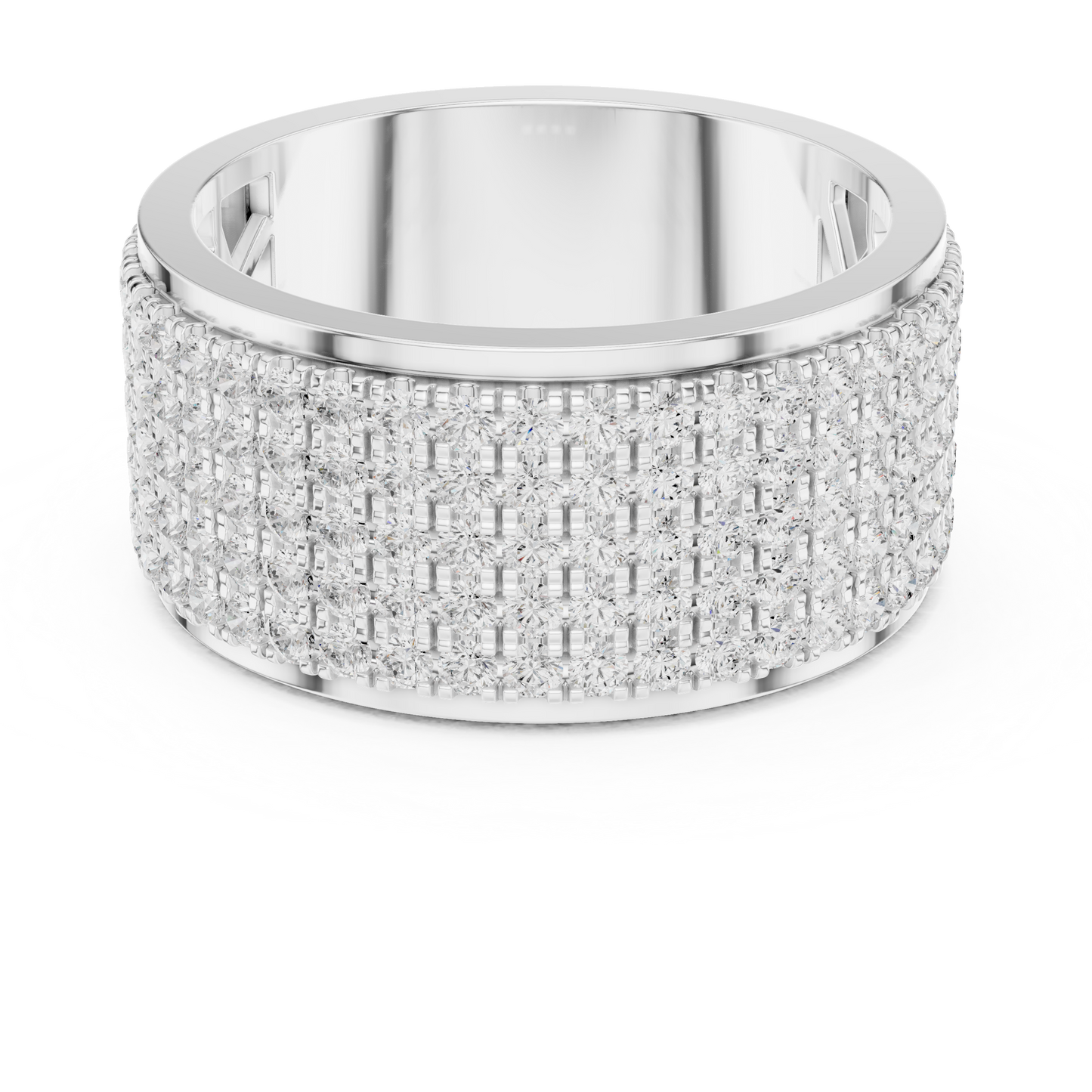 Round Pave Lab Grown Diamond Ring