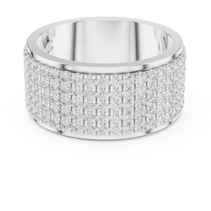 Round Pave Lab Grown Diamond Ring