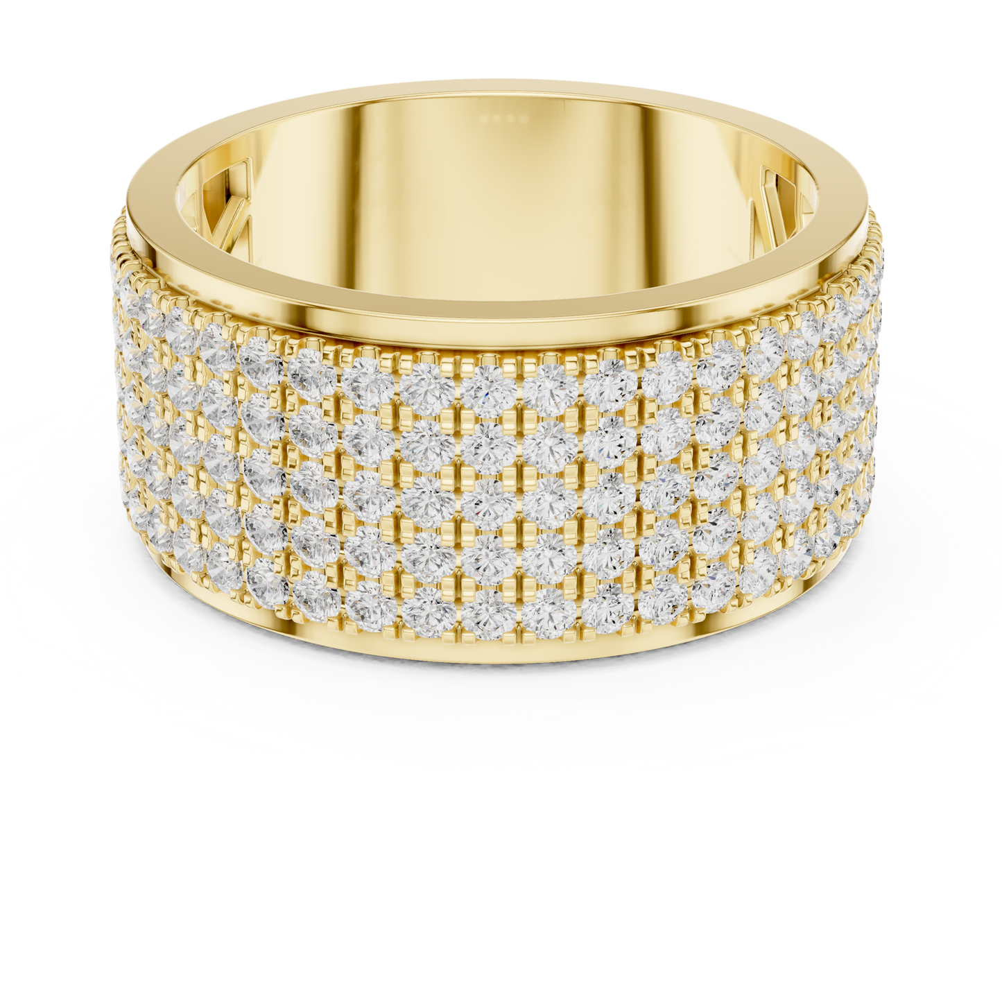 Round Pave Lab Grown Diamond Ring