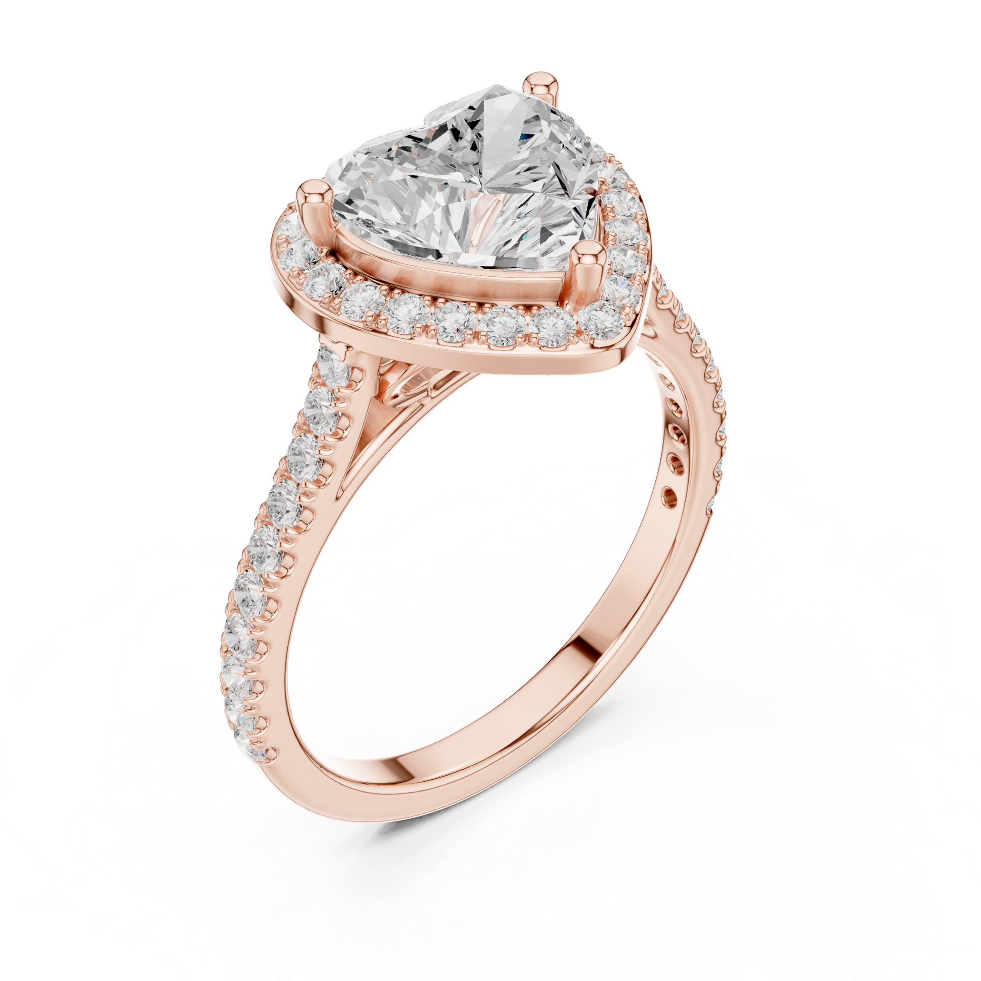 Round Halo Lab Grown Diamond Ring