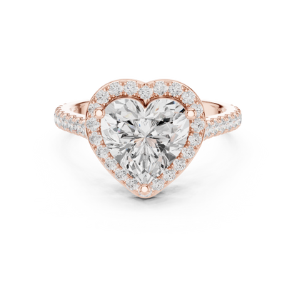 Round Halo Lab Grown Diamond Ring