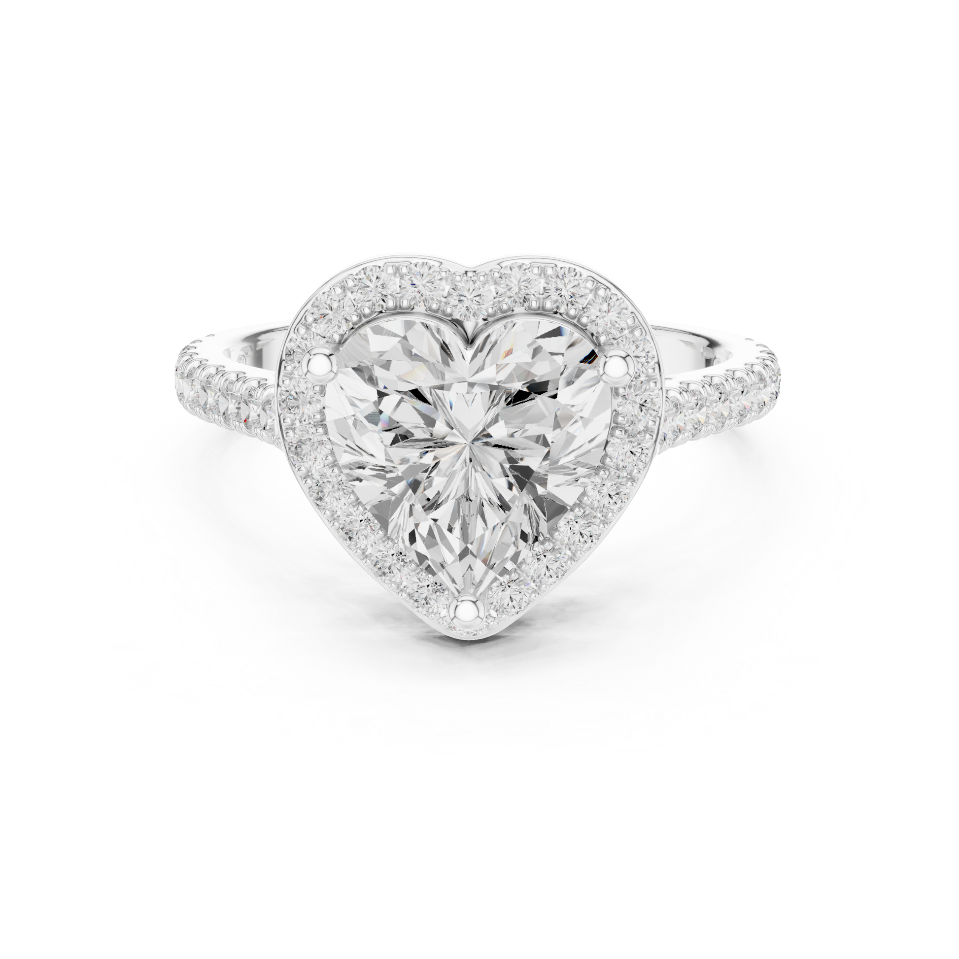 Round Halo Lab Grown Diamond Ring