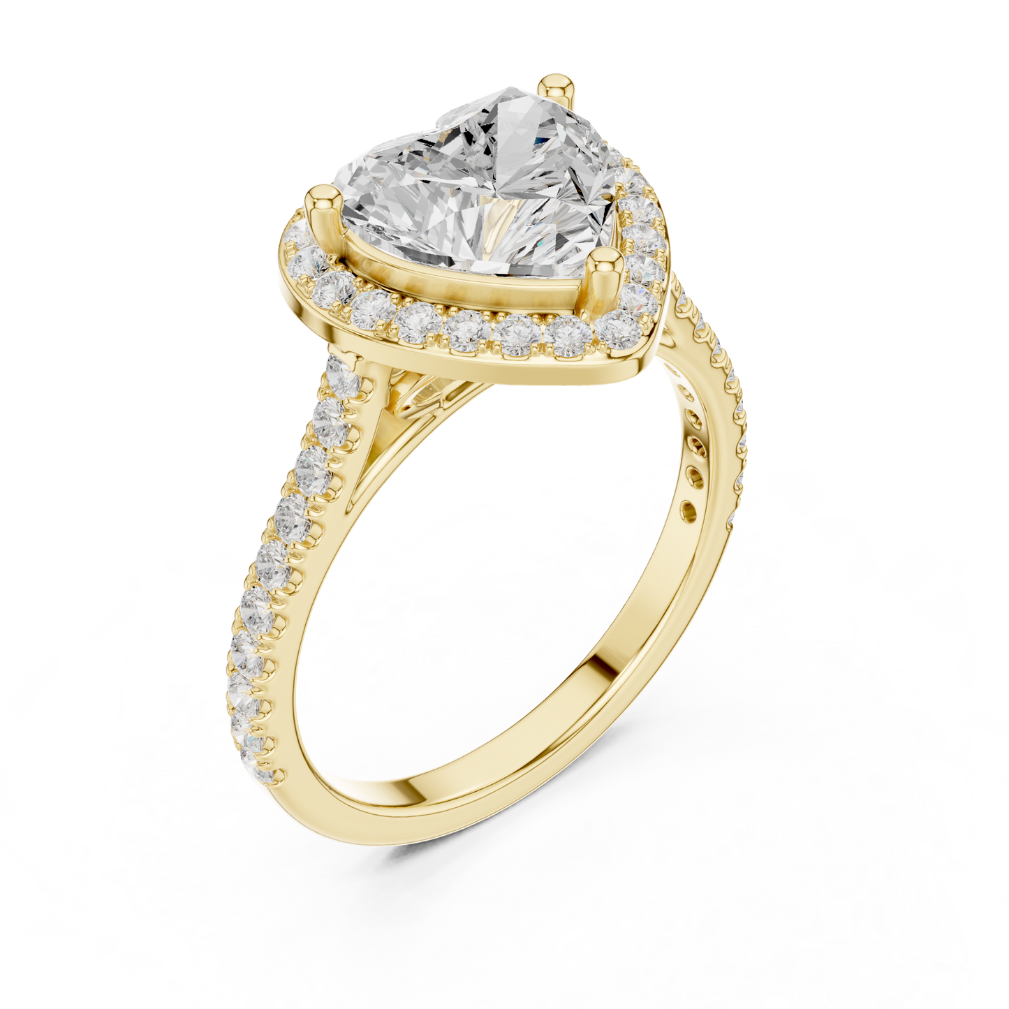 Round Halo Lab Grown Diamond Ring