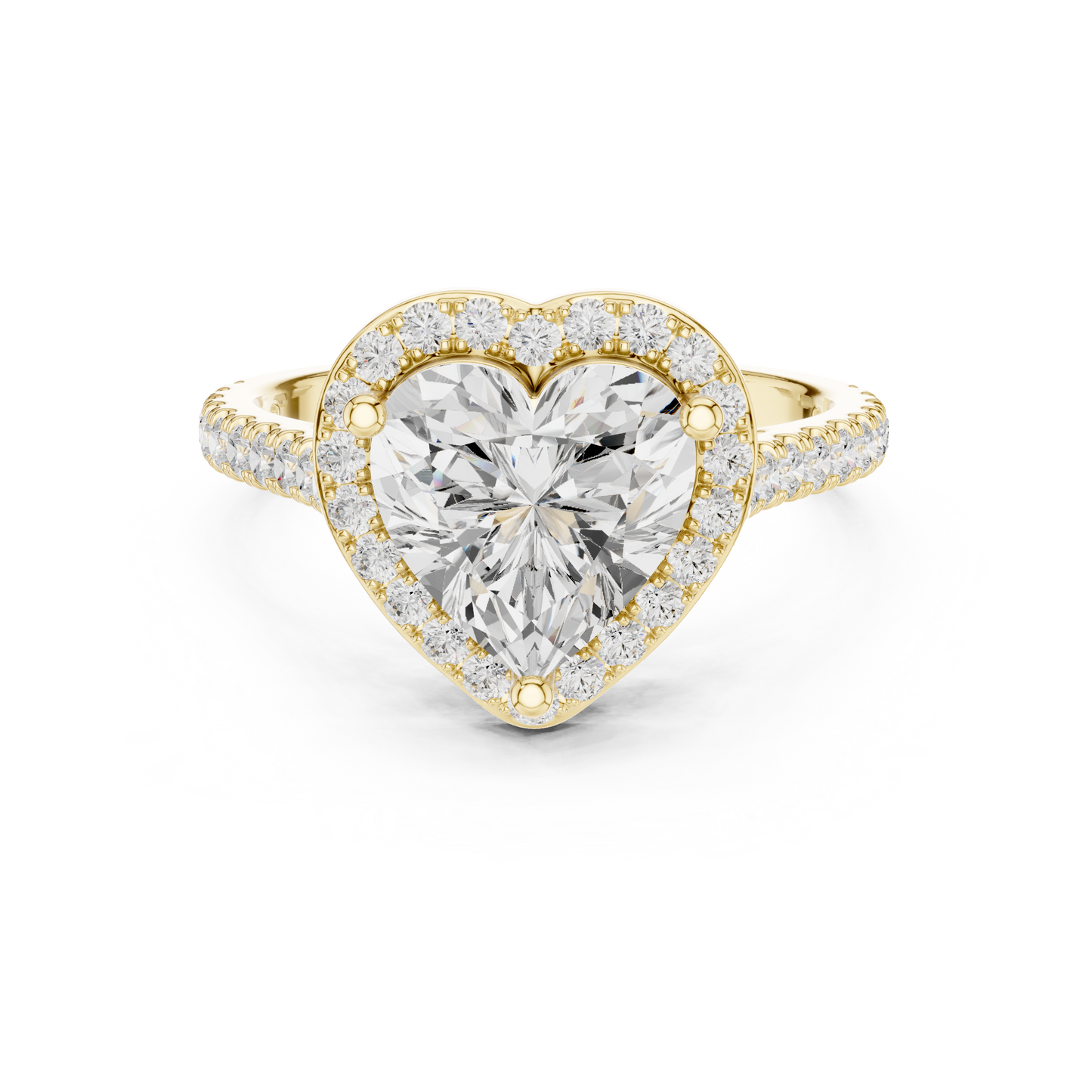 Round Halo Lab Grown Diamond Ring