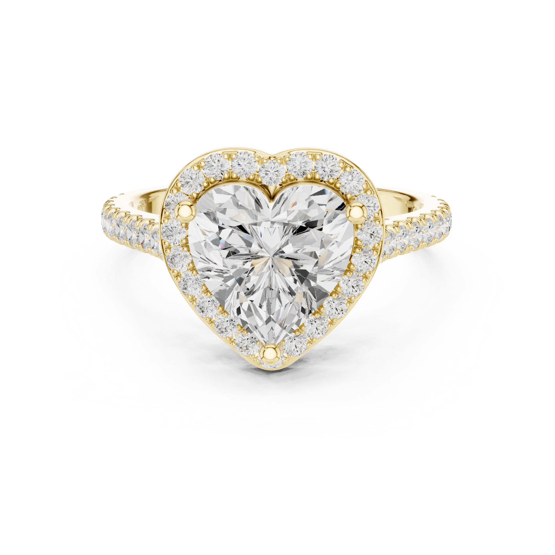 Round Halo Lab Grown Diamond Ring