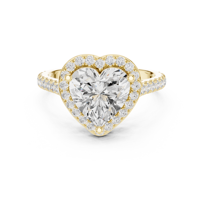 Round Halo Lab Grown Diamond Ring