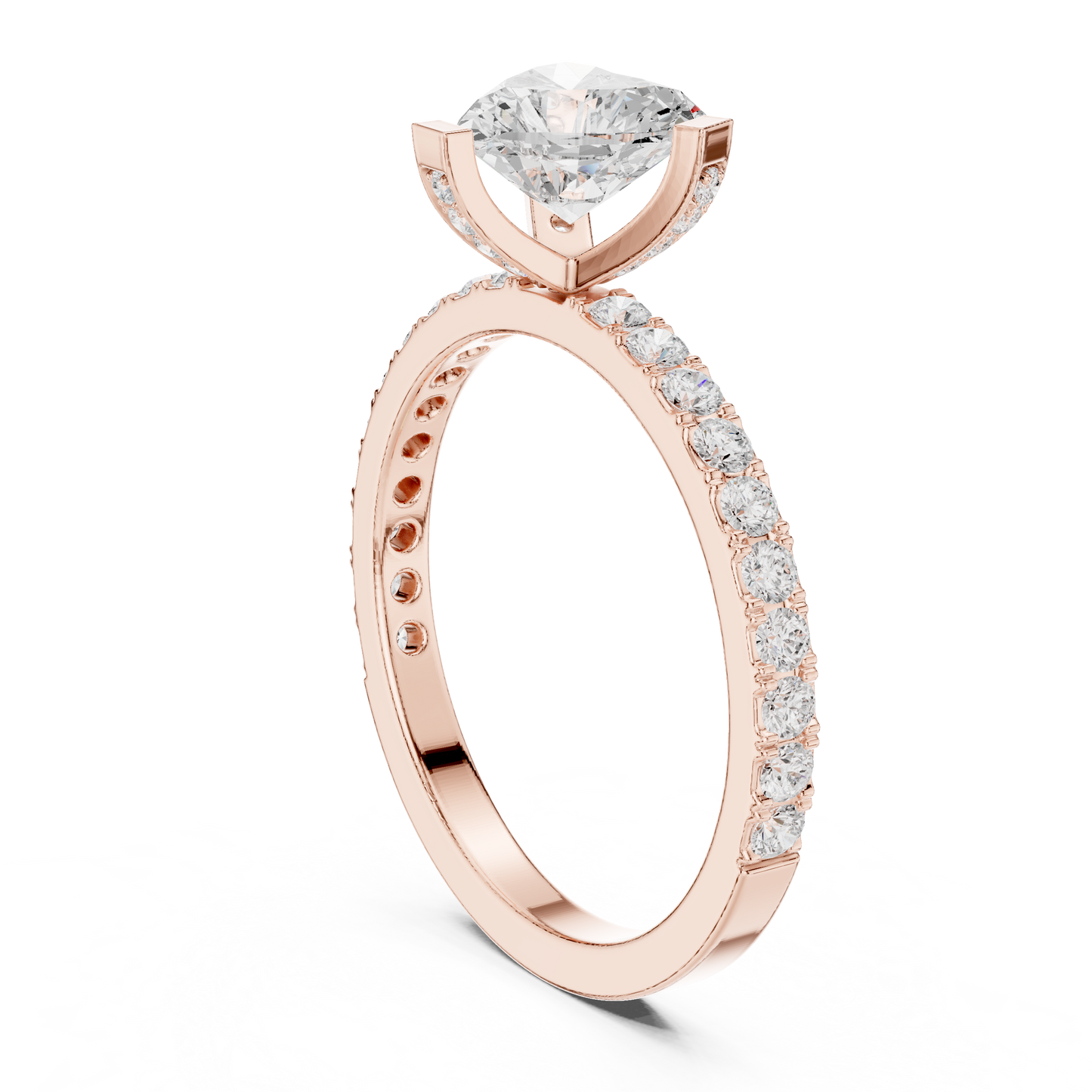 Mixed Shape Lab Grown Diamond Halo Ring