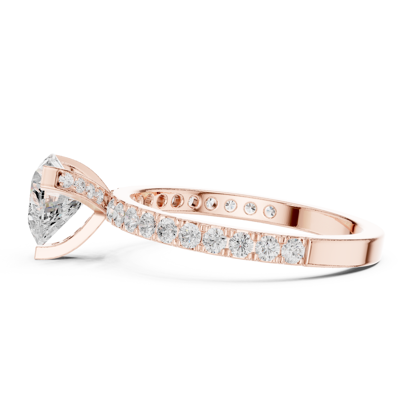 Mixed Shape Lab Grown Diamond Halo Ring