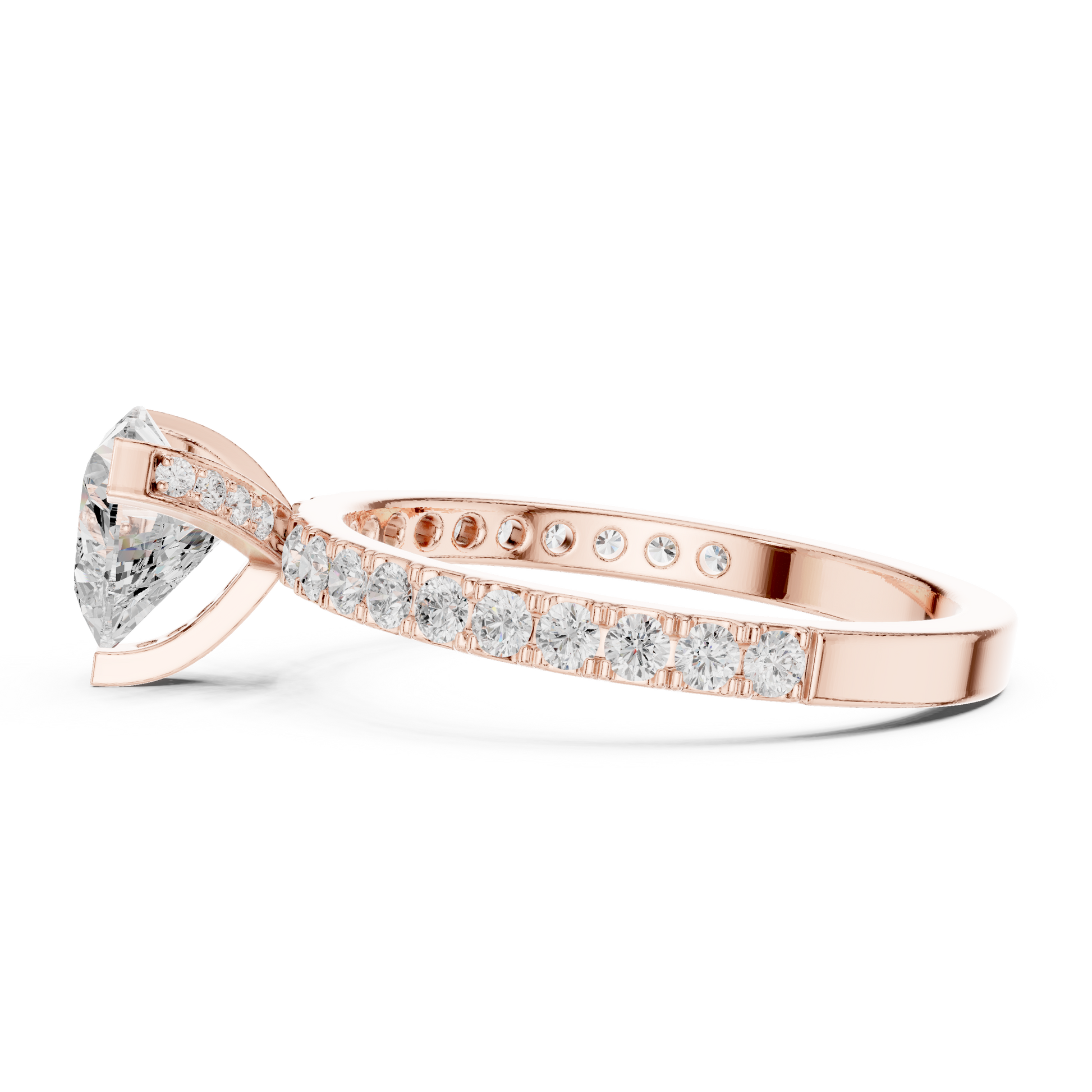 Mixed Shape Lab Grown Diamond Halo Ring