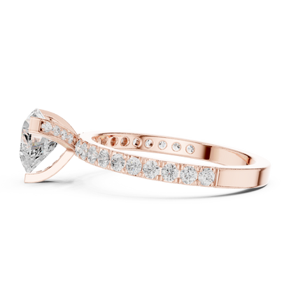 Mixed Shape Lab Grown Diamond Halo Ring