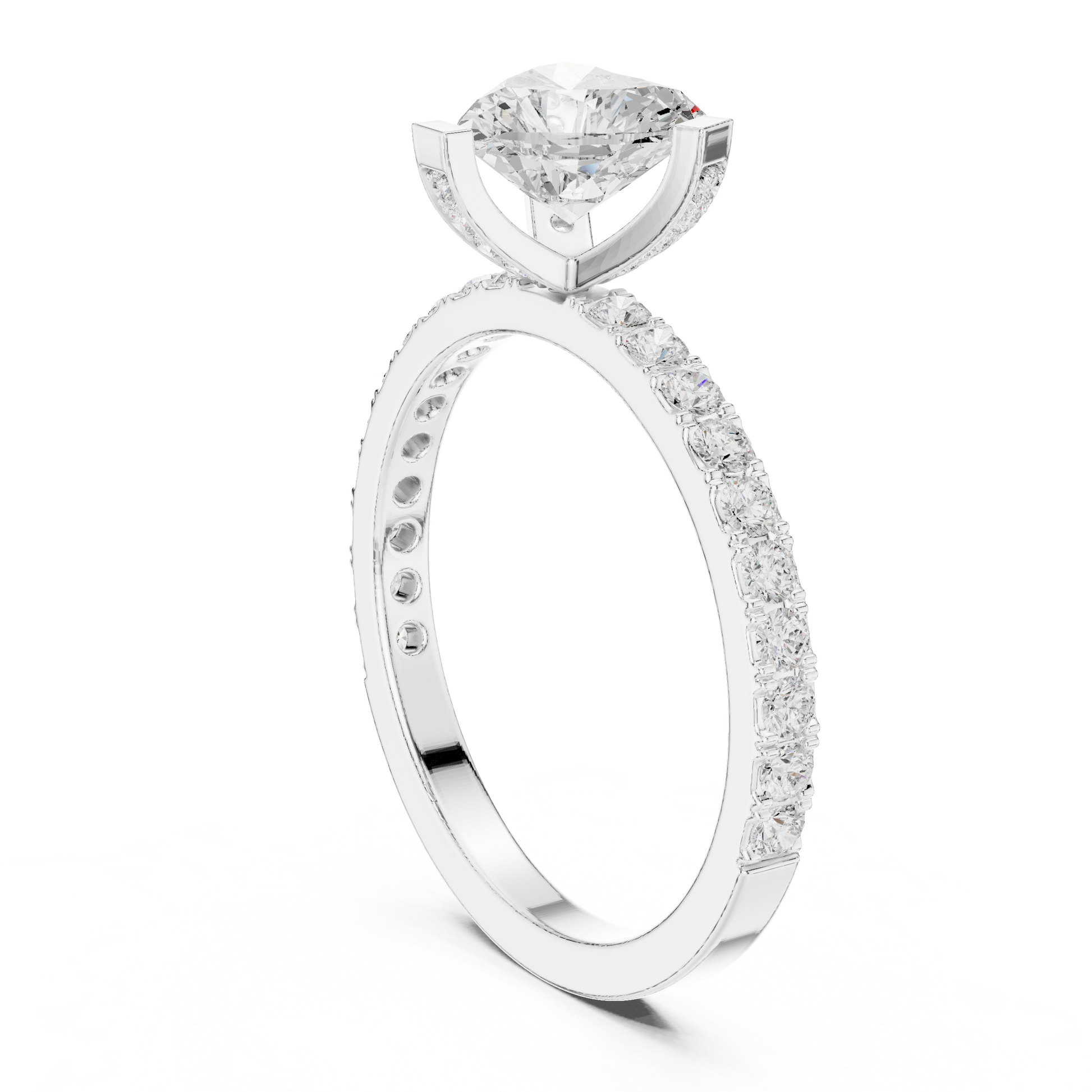 Mixed Shape Lab Grown Diamond Halo Ring