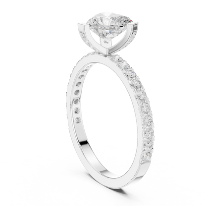 Mixed Shape Lab Grown Diamond Halo Ring
