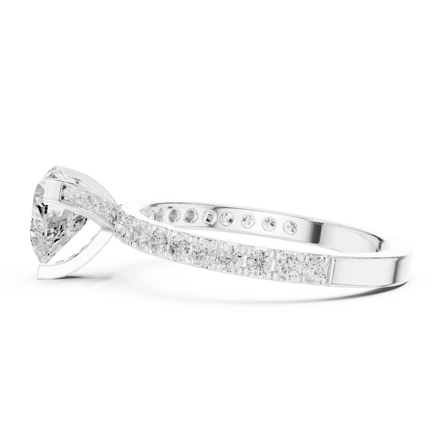 Mixed Shape Lab Grown Diamond Halo Ring