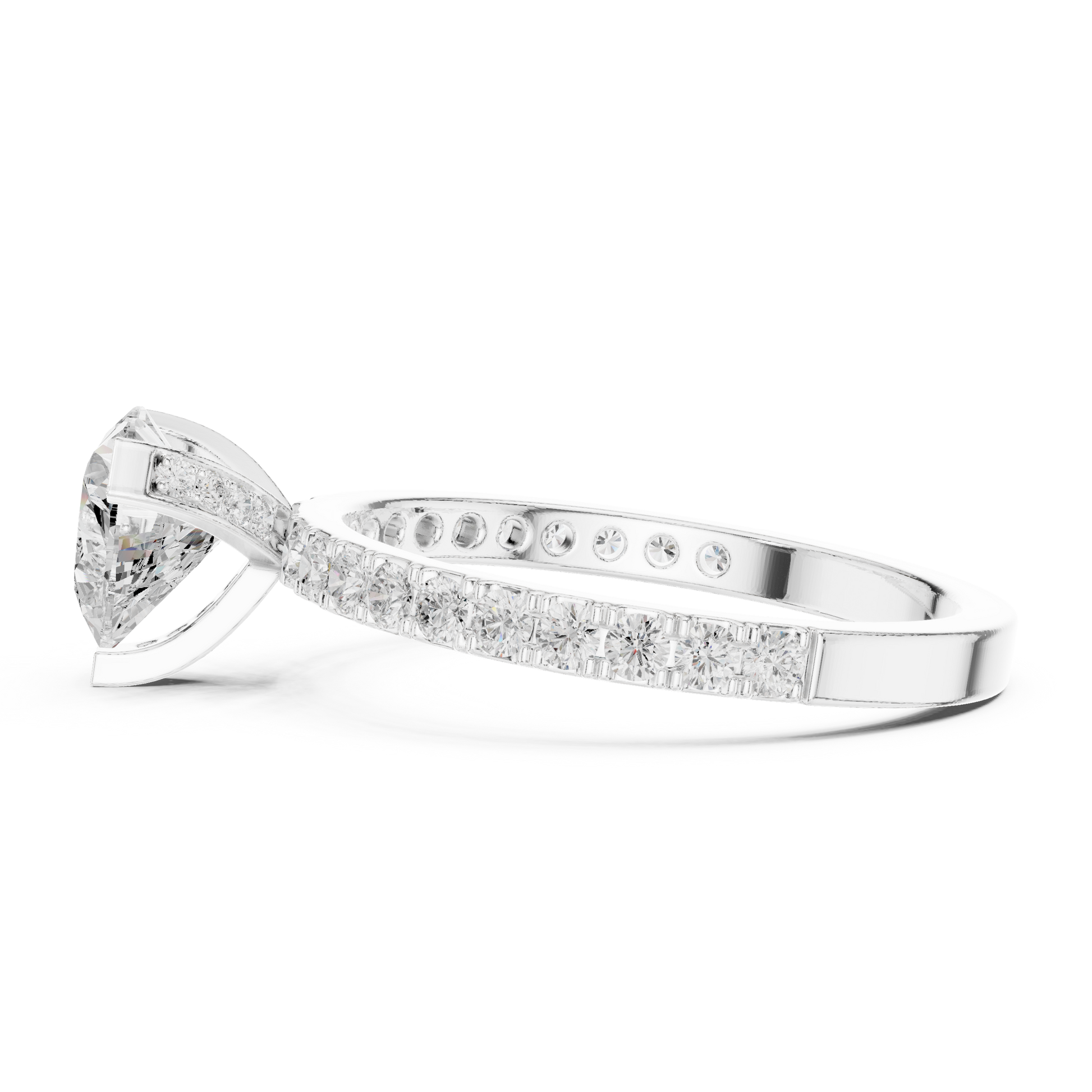 Mixed Shape Lab Grown Diamond Halo Ring