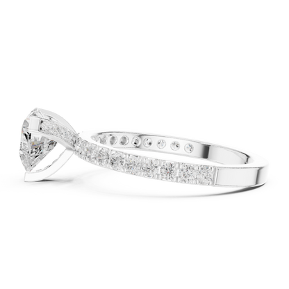 Mixed Shape Lab Grown Diamond Halo Ring