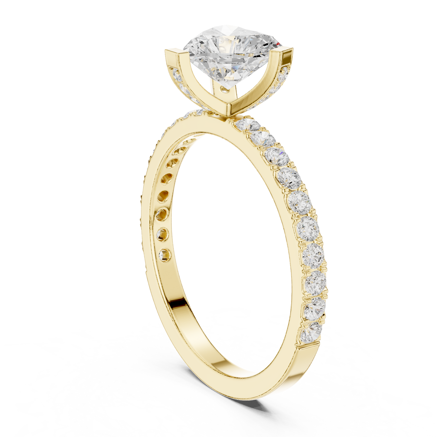 Mixed Shape Lab Grown Diamond Halo Ring
