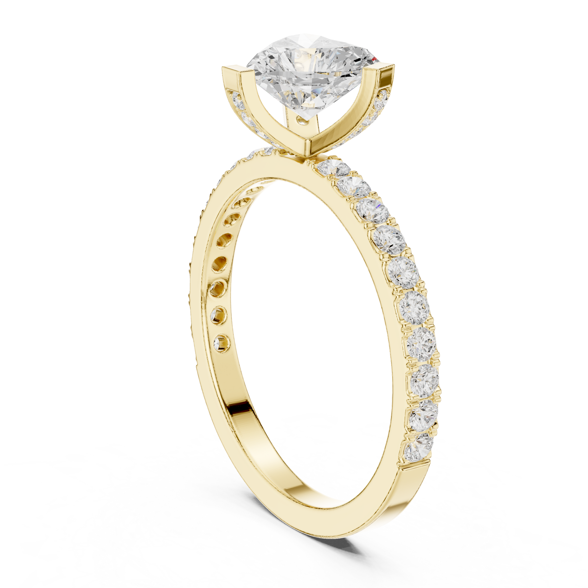 Mixed Shape Lab Grown Diamond Halo Ring