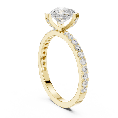 Mixed Shape Lab Grown Diamond Halo Ring