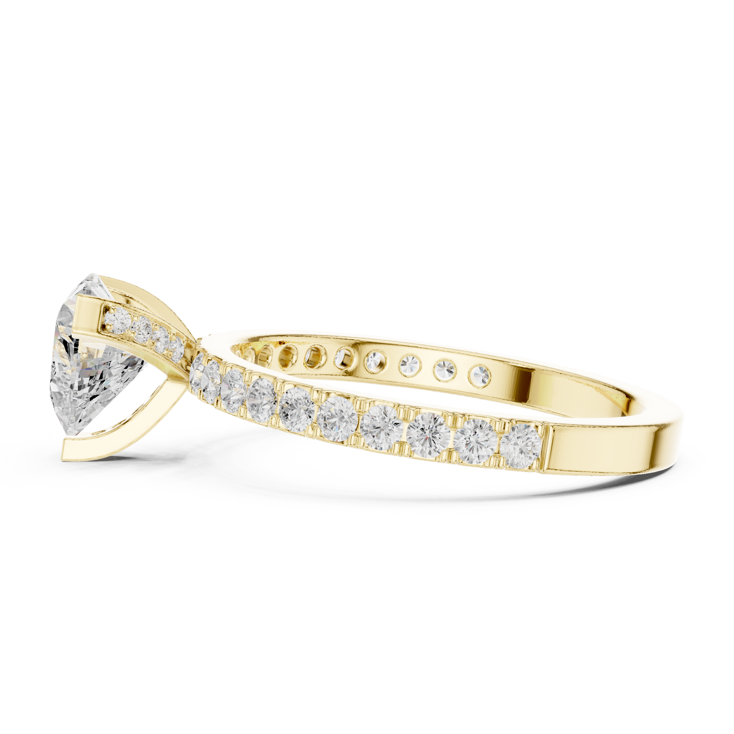 Mixed Shape Lab Grown Diamond Halo Ring
