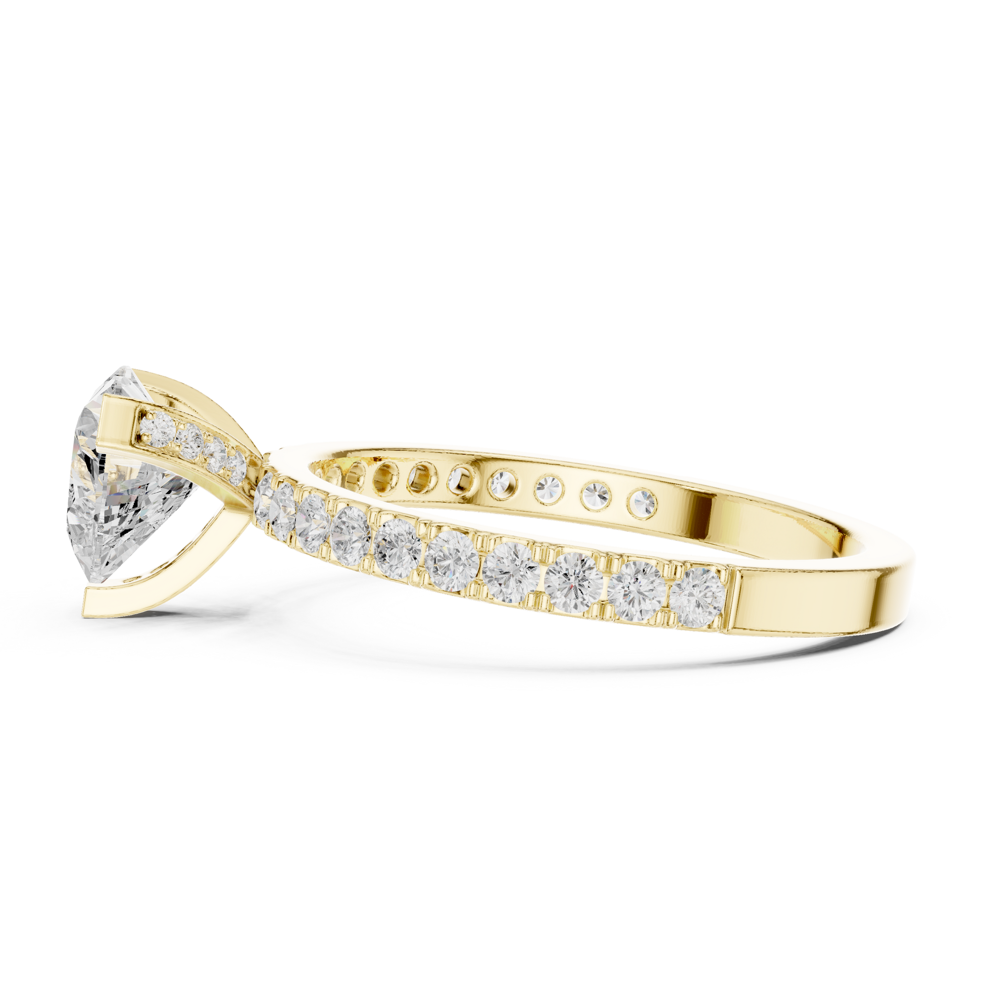 Mixed Shape Lab Grown Diamond Halo Ring