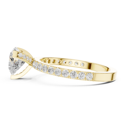 Mixed Shape Lab Grown Diamond Halo Ring