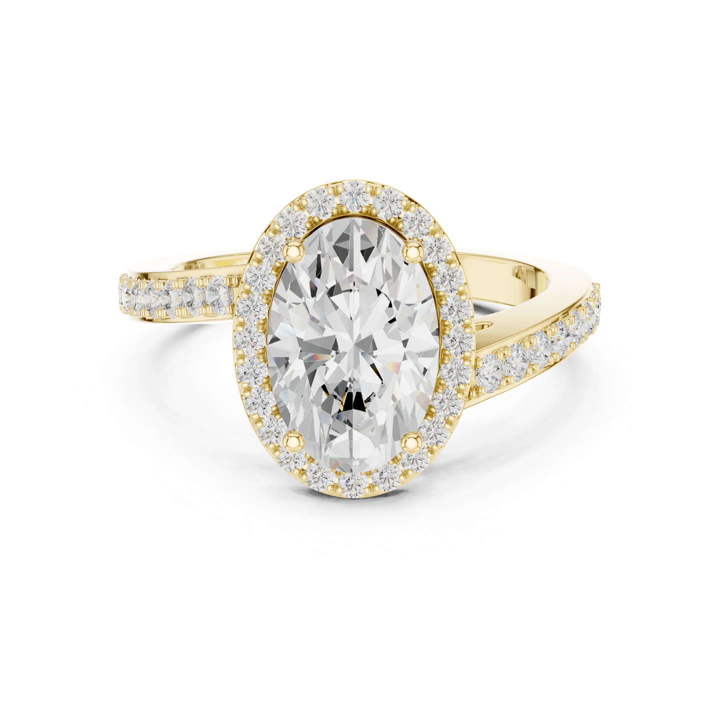 Mixed Shape Lab Grown Diamond Halo Ring