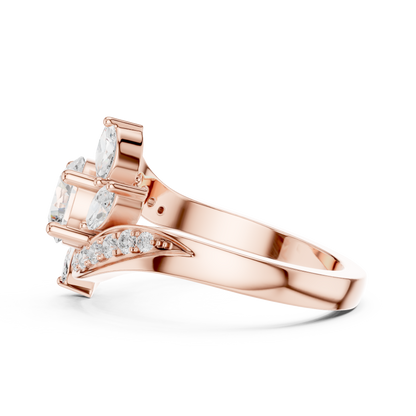 Mixed Shape Lab Grown Diamond Halo Ring
