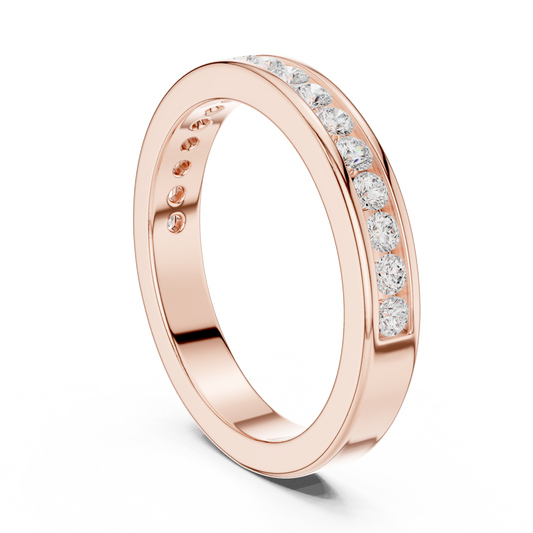 Round Channel Lab Grown Diamond Ring