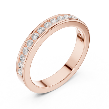 Round Channel Lab Grown Diamond Ring